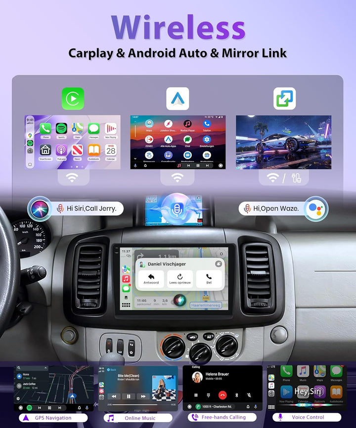 Rimoody 4G+64G Android Autoradio für Renault Trafic 2001-2010/Opel Vivaro 2006-2010/Nissan Primastar