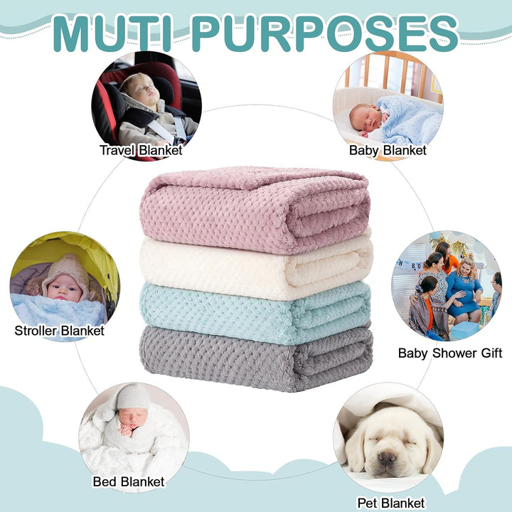 4er Set Hundedecken Katzendecken 70x100cm,Weiche Doppelseitige Haustierdecken für Sofas, kleine Kusc