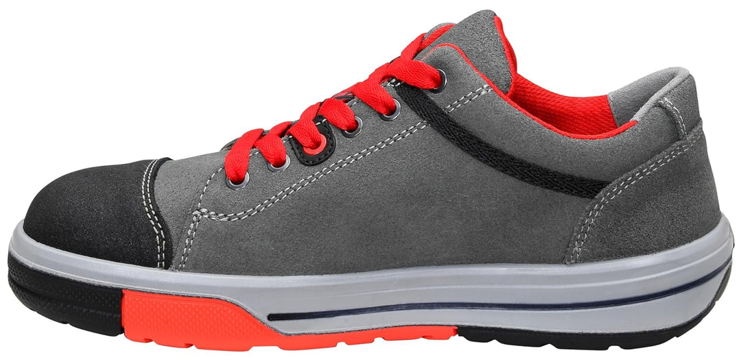 ELTEN Sicherheitsschuhe VINTAGE Pirate Low ESD S3, Herren, Leder, Stahlkappe, leicht, sportlich, Gra