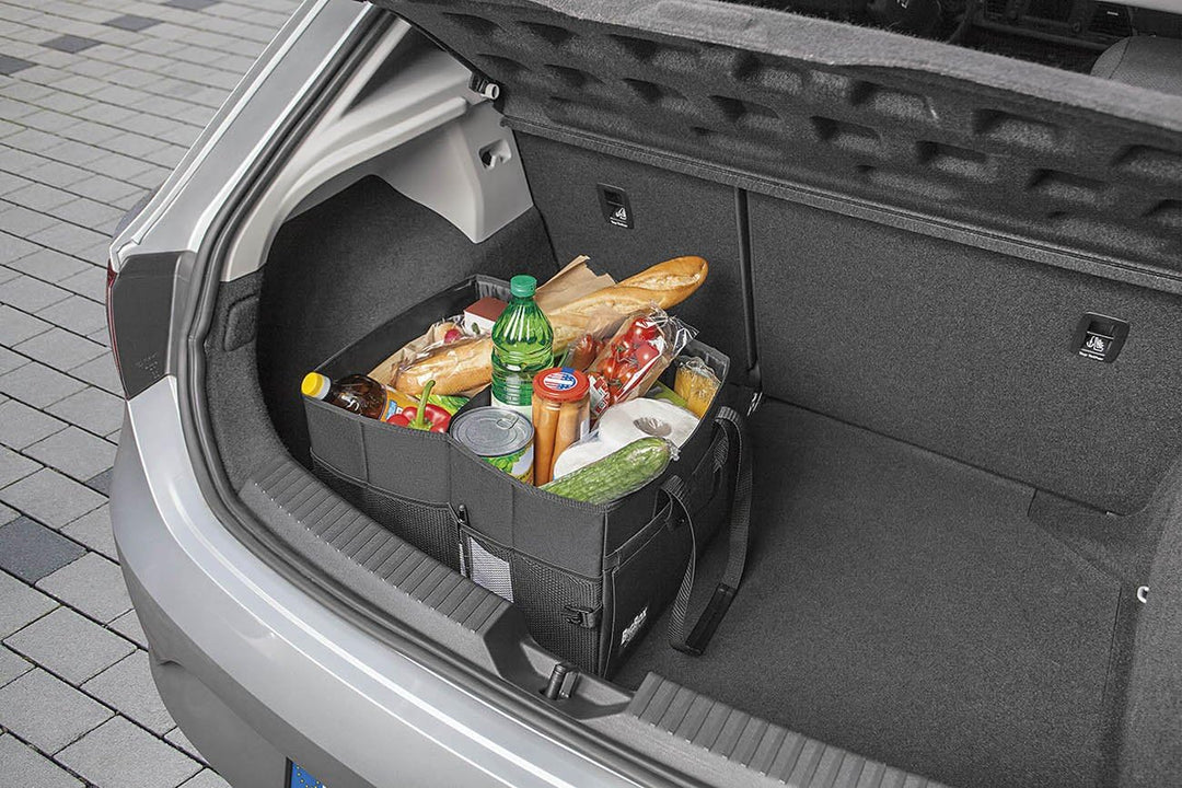 WEDO BigBox Shopper L – kompakte Kofferraumtasche 47 L, faltbar, 100 kg Traglast, Polyester, mit Inn