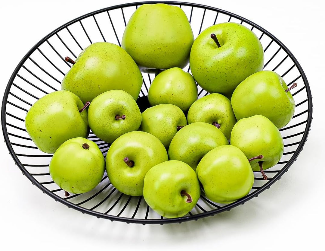 15Pcs künstliche Äpfel Gefälschte Früchte Schaumstoff Kunststoff Apfeldekorationen Faux Simulation A
