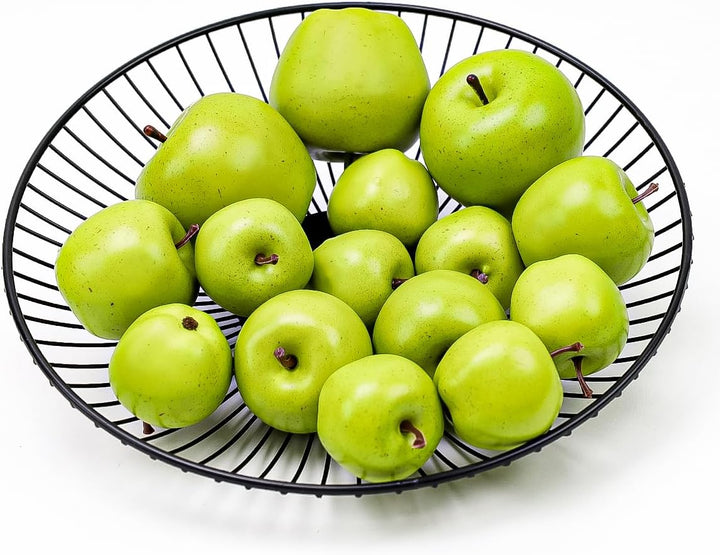 15Pcs künstliche Äpfel Gefälschte Früchte Schaumstoff Kunststoff Apfeldekorationen Faux Simulation A