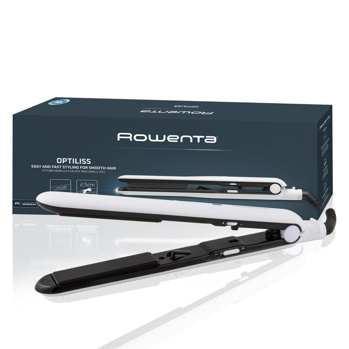 Rowenta SF3210 Optiliss Haarglätter | 10 Temperaturen bis zu 230 °C | effiziente Glättleistung | Auf