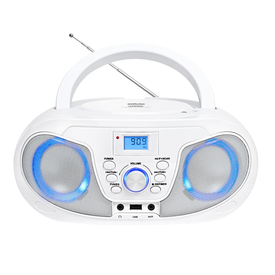 Silva Schneider MPC 25.4 USB – Tragbarer CD-Player mit UKW-Radio, USB für MP3, AUX & Kopfhöreranschl