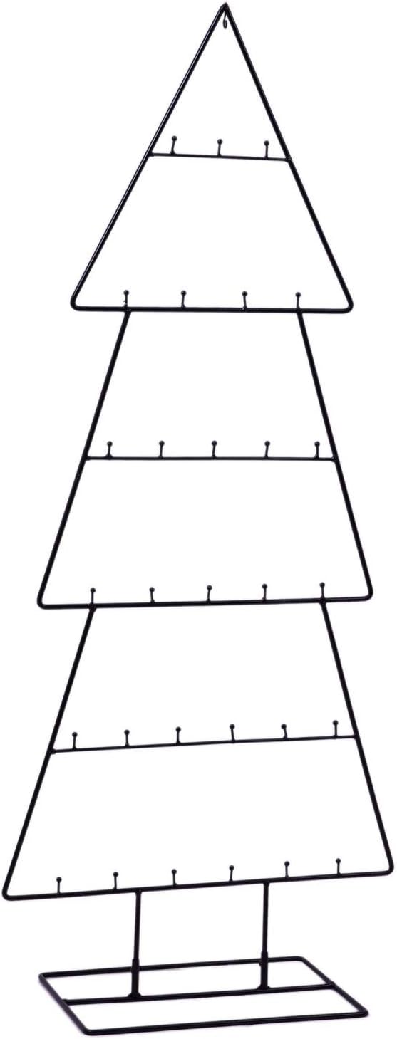 Spetebo Design Metall Tannenbaum für Zierschmuck - 100 cm - Deko Weihnachtsbaum Tanne schwarz