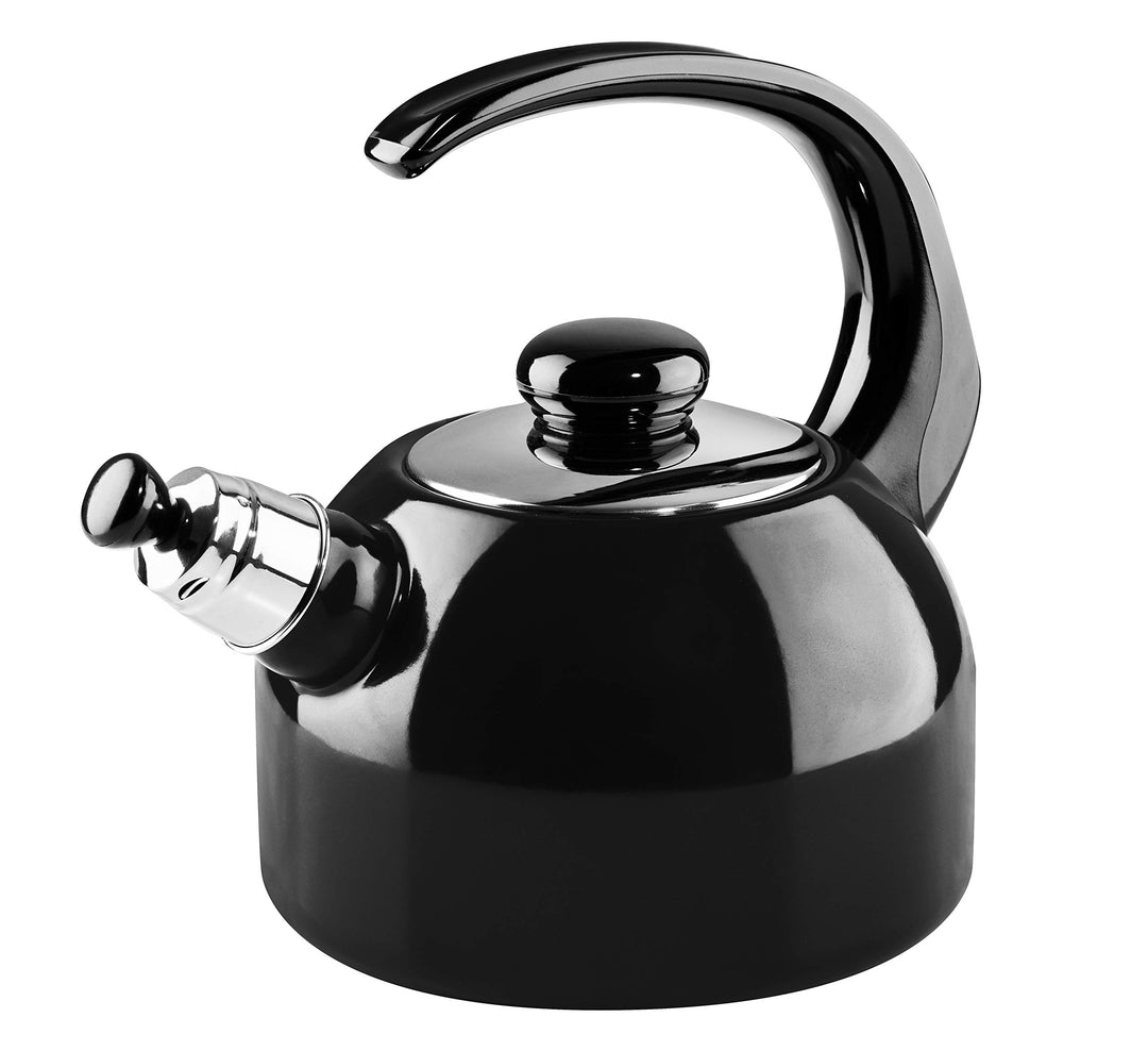 Riess, 0543-022, Flötenkessel Plus, CLASSIC- SCHWARZEMAILLE, 2 Liter, Durchmesser 18 cm, Emaille, sc
