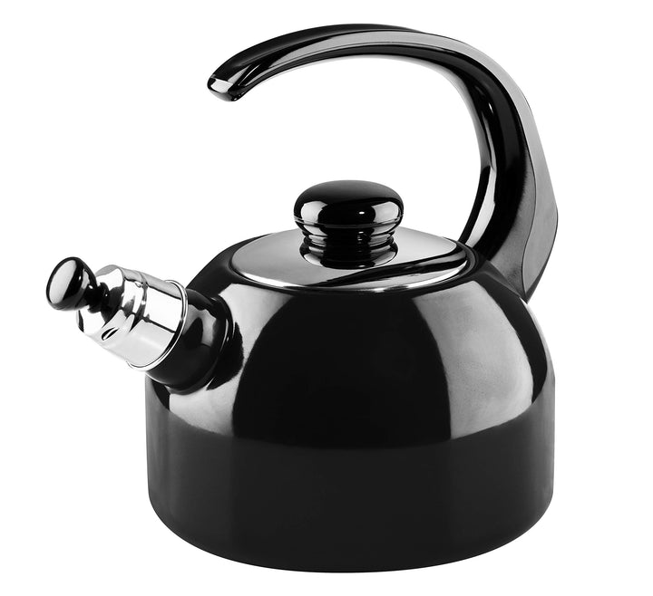 Riess, 0543-022, Flötenkessel Plus, CLASSIC- SCHWARZEMAILLE, 2 Liter, Durchmesser 18 cm, Emaille, sc