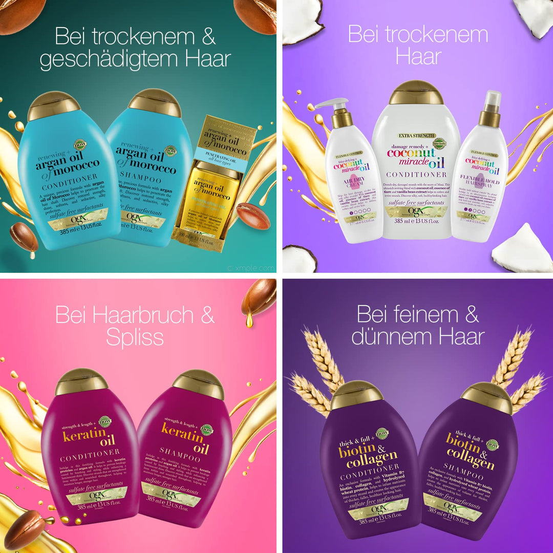 OGX Coconut Miracle Oil Extra Strength Penetrating Oil (100 ml), feuchtigkeitsspendendes Haaröl für