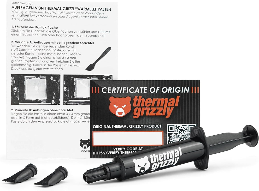 Thermal Grizzly - Hydronaut - Wärmeleitpaste Hochleistungsfett Umfangreiche Kühlsysteme und von Wass