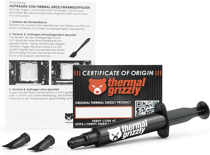 Thermal Grizzly - Hydronaut - Wärmeleitpaste Hochleistungsfett Umfangreiche Kühlsysteme und von Wass