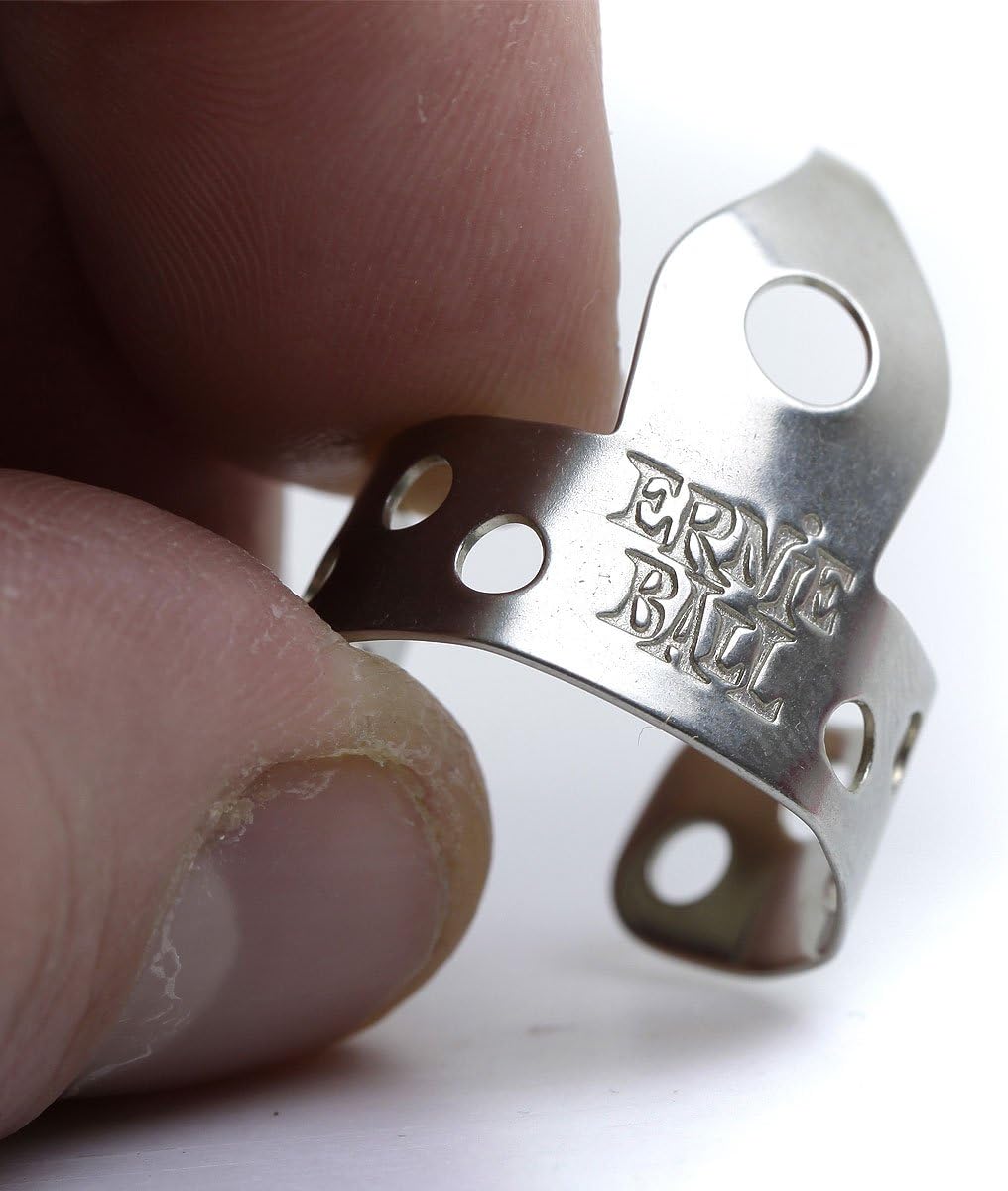 Ernie Ball P09220 Pickey Picks Metall-Fingerpicks Original, Beutel mit 24 Stück Thin, Thin