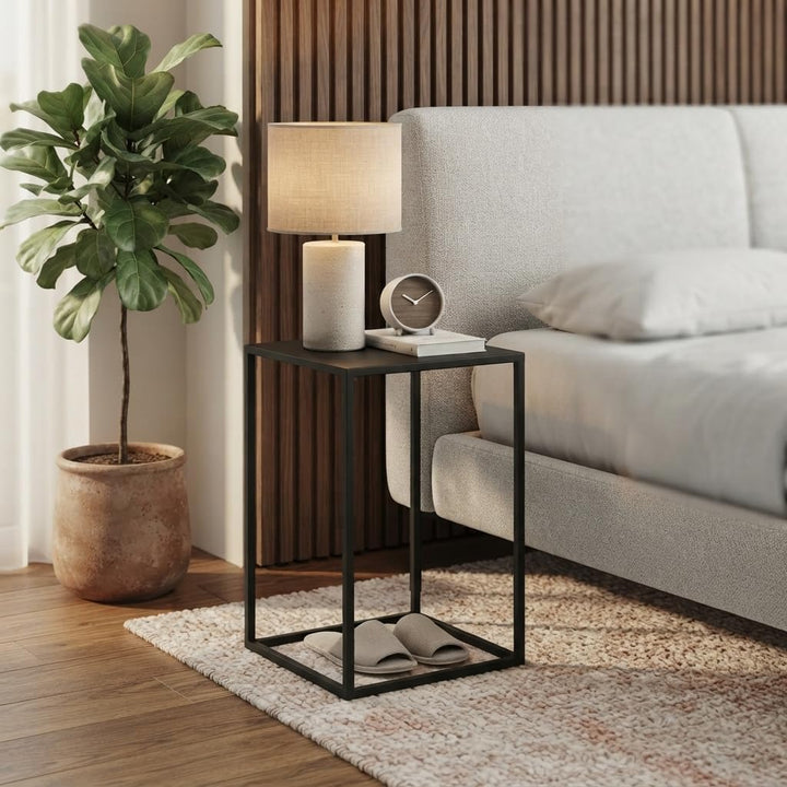 Metall Blumenständer Ständer für Blumentopf Modernes Loft Industriell Plant Stand (Schwarz), Schwarz