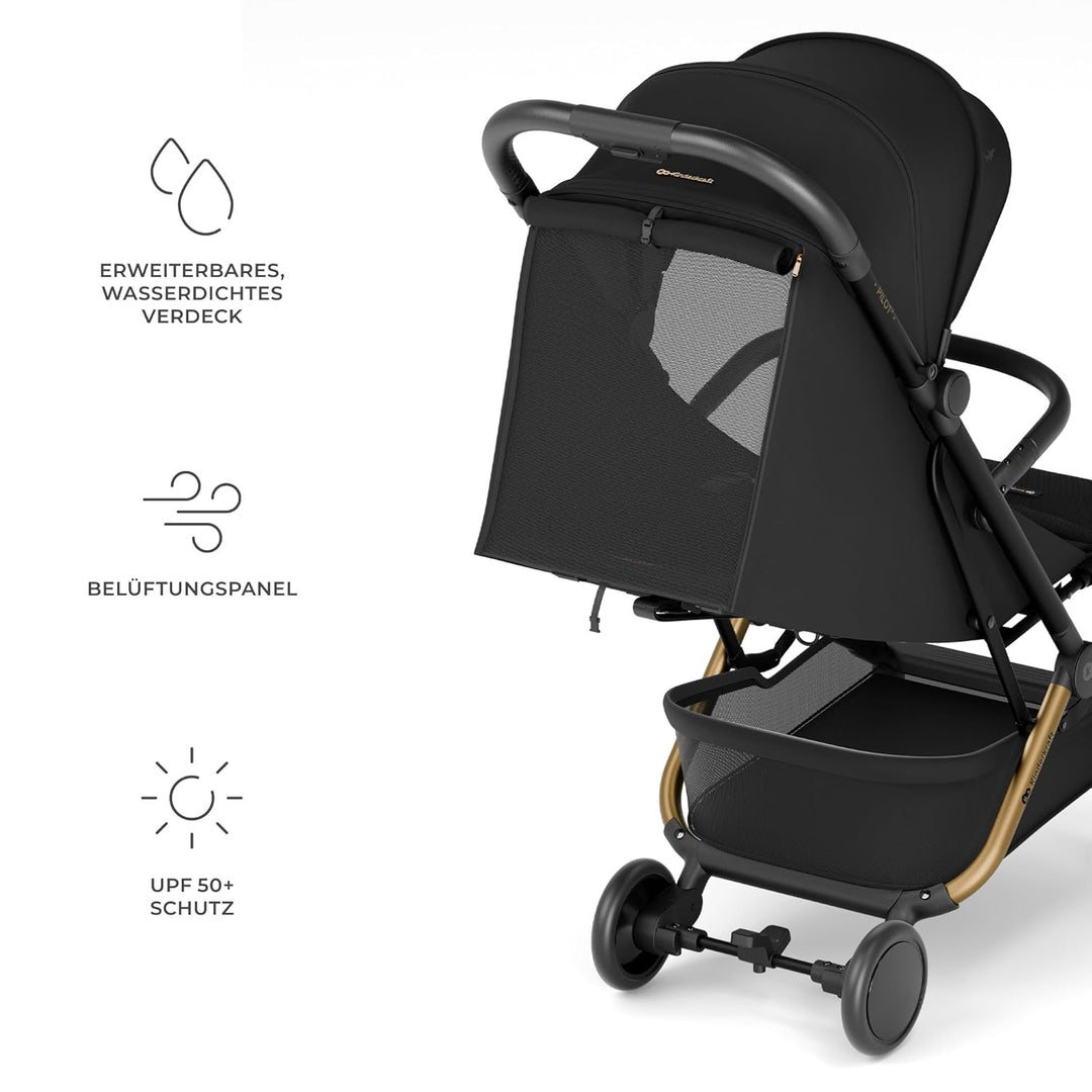 Kinderkraft PILOT 2 Kinderwagen, Liegebuggy, Sportwagen, Innovatives Klappsystem, Kleine Masse nach