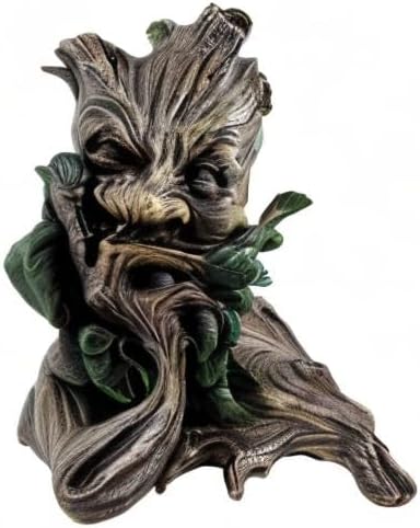 Green Man Baummann Greenman Deko Buchstützen Statue Figur Baum Man