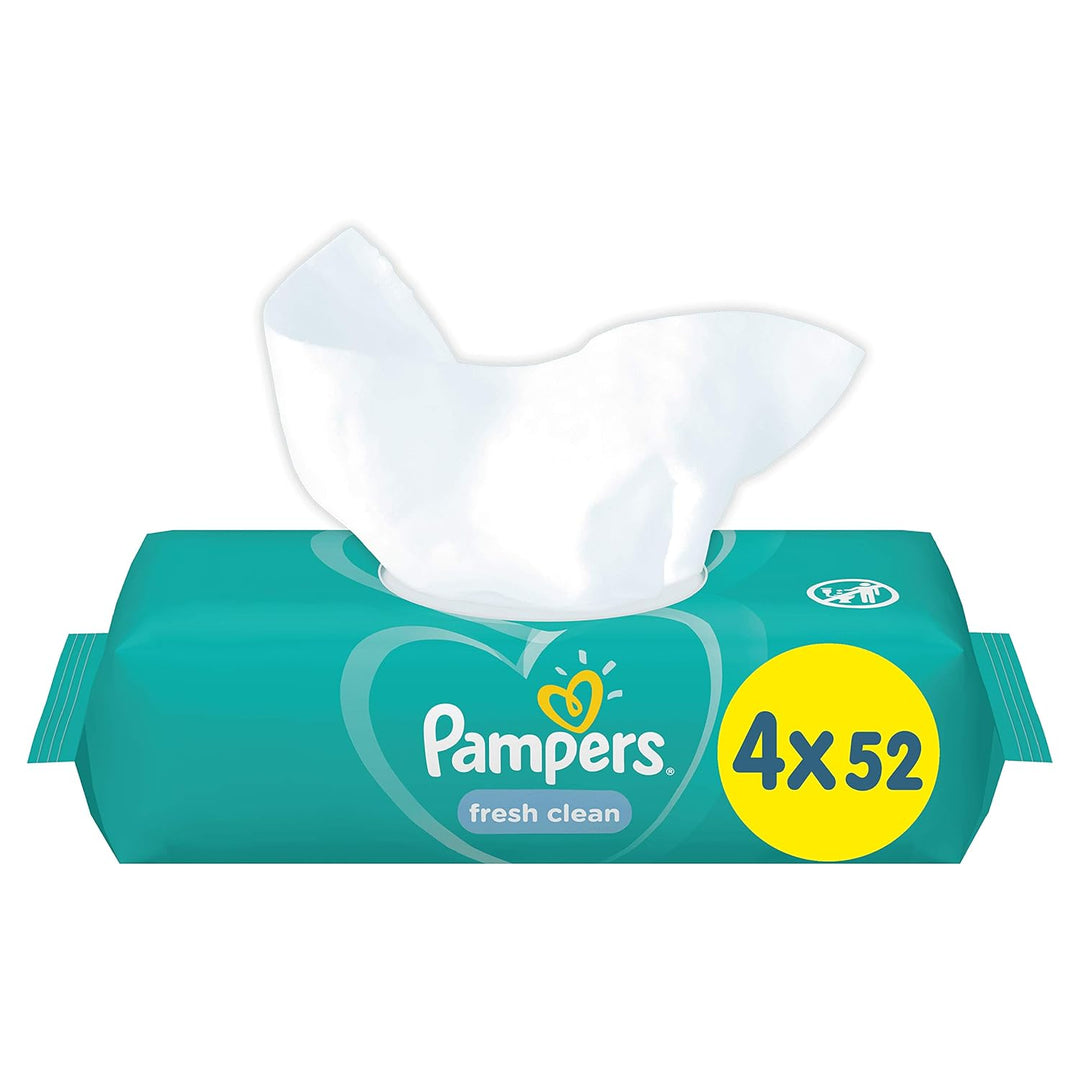 Pampers 81688043 Fresh Clean Baby Feuchttücher, weiss weiss 208 stück (1er Pack), weiß 208 st&#