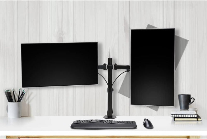 Kensington Ergo Ausziehbarer Monitorarm für 2 Bildschirme bis 32 Zoll, VESA 75/100, SmartFit System