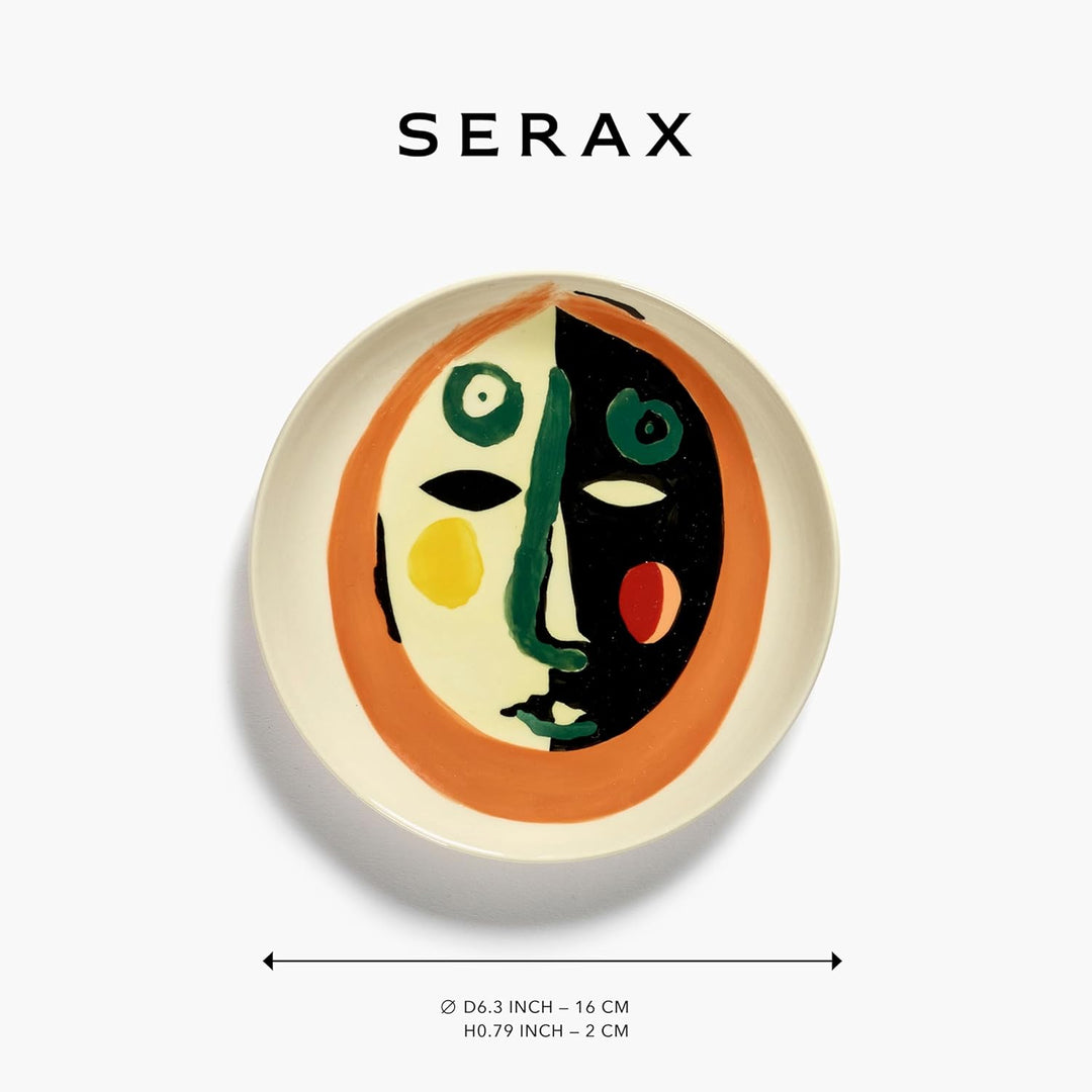 Frühstücksteller Serax | Feast Geschirr von Ottolenghi | 4 Dessertteller | Steingut-Teller farbig so