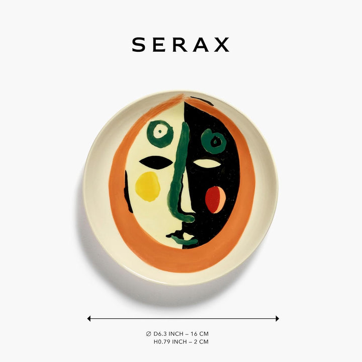 Frühstücksteller Serax | Feast Geschirr von Ottolenghi | 4 Dessertteller | Steingut-Teller farbig so