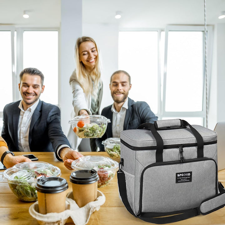 SPGOOD Kühltasche 20L Thermotasche Picknicktasche Gross Isoliert Faltbar Gefriertasche Warmhaltetasc