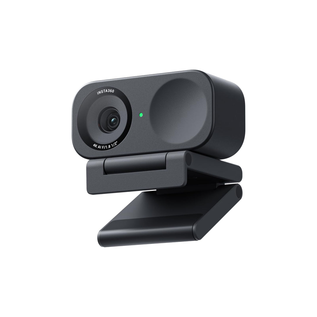 Insta360 Link 2C Standard Bundle Graphitschwarz - 4K Webcam für PC/Mac, 1/2" Sensor, Auto-Framing, H