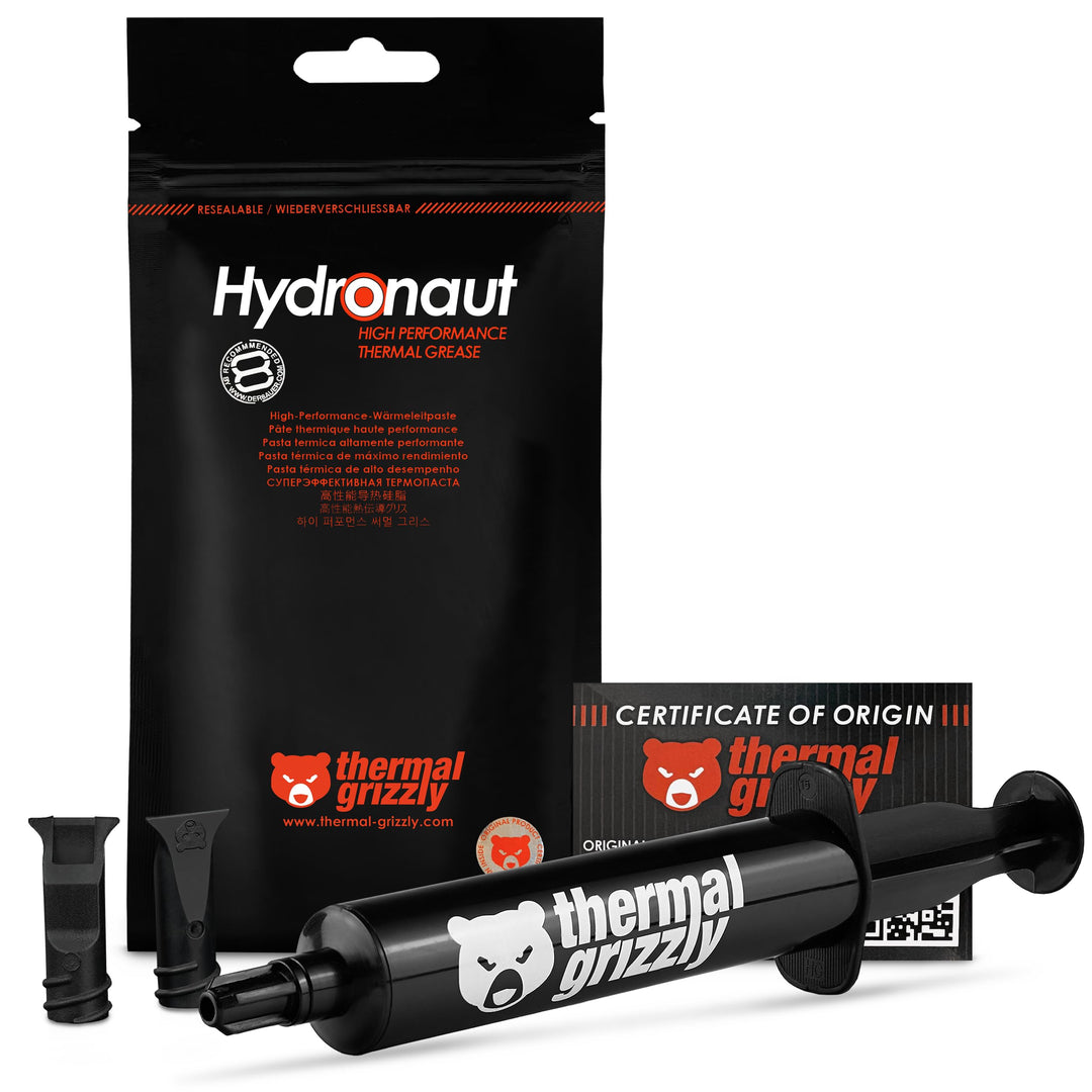 Thermal Grizzly - Hydronaut - 26 Gramm/10ml - Leitfähige Hochleistungs-Wärmeleitpaste - Ideal für Lu