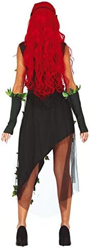 shoperama Poison Ivy Damen Kostüm Kleid Pflanzen-Schurkin Waldfee Eva Efeu, S