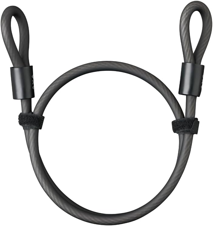 AXA Newton 150 Bügelschloss – Länge 15 cm – mit Schlaufenkabel – Kabellänge 100 cm – Sicherheitsstuf