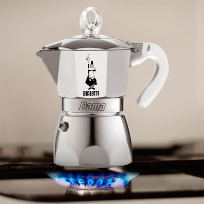 Bialetti DAMA Pure Ice Kaffeebereiter, 1 Tassen, Nicht induktionsgeeignet, 1 Tassen (67 ml), Alumini