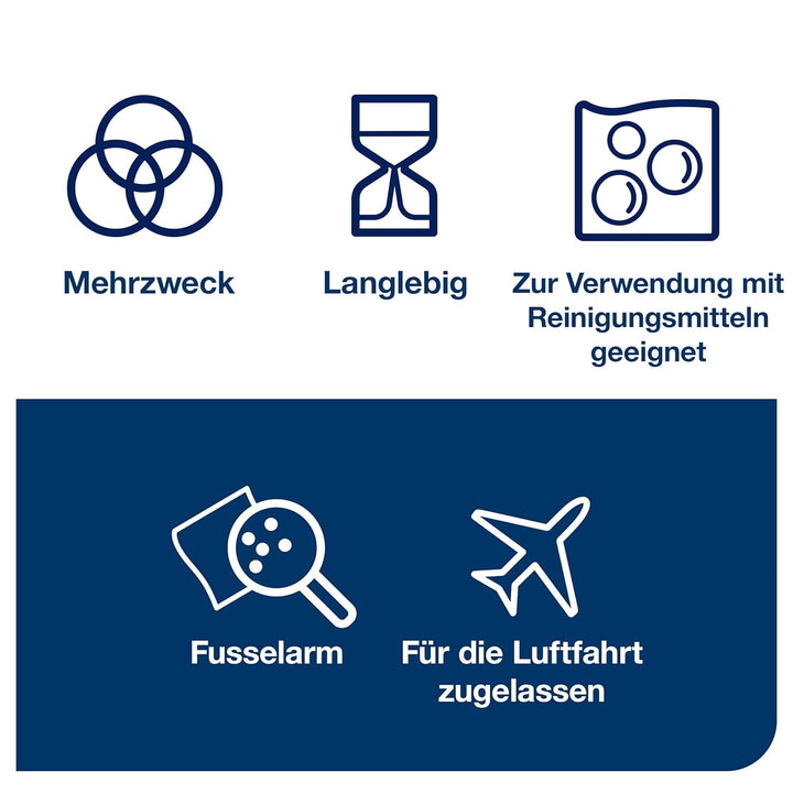 Tork Langlebige Reinigungstücher Weiss W4, Mehrzweck, 90 Tücher, 90479