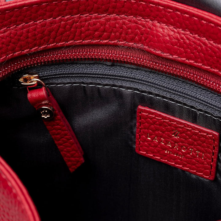 Lazarotti Bologna Leder Umhängetasche Damen | verstellbarer Schultergurt | mittelgrosse Crossbody Ba