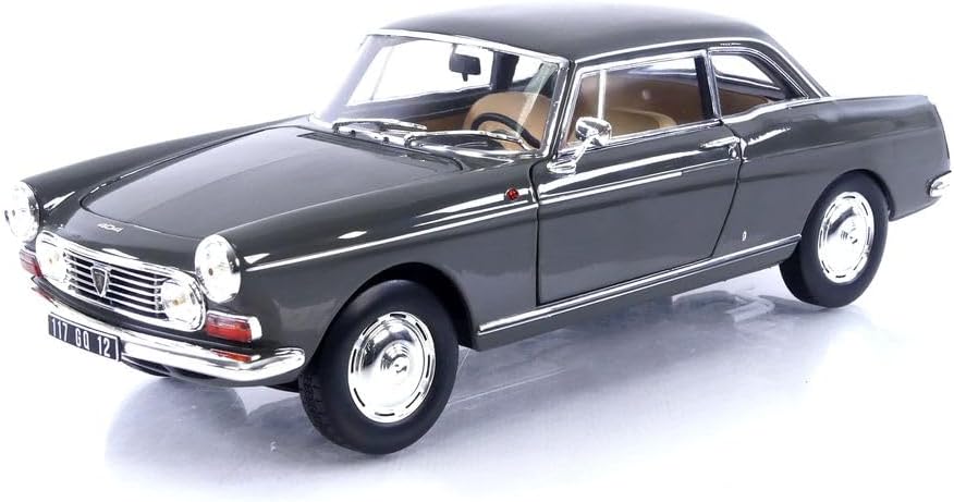 Norev NV184834 1:18 Peugeot 404 Coupé 1967-Graphitgrau Sammelmodell, Multi