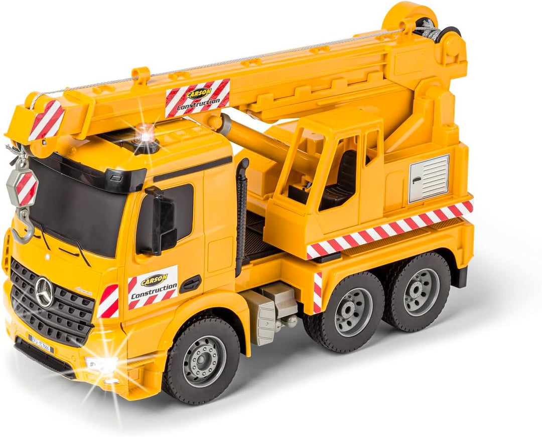 Carson 500907666 1:20 MB Arocs Kranwagen 100% RTR - Ferngesteuertes Fahrzeug, Lastwagen mit Funktion