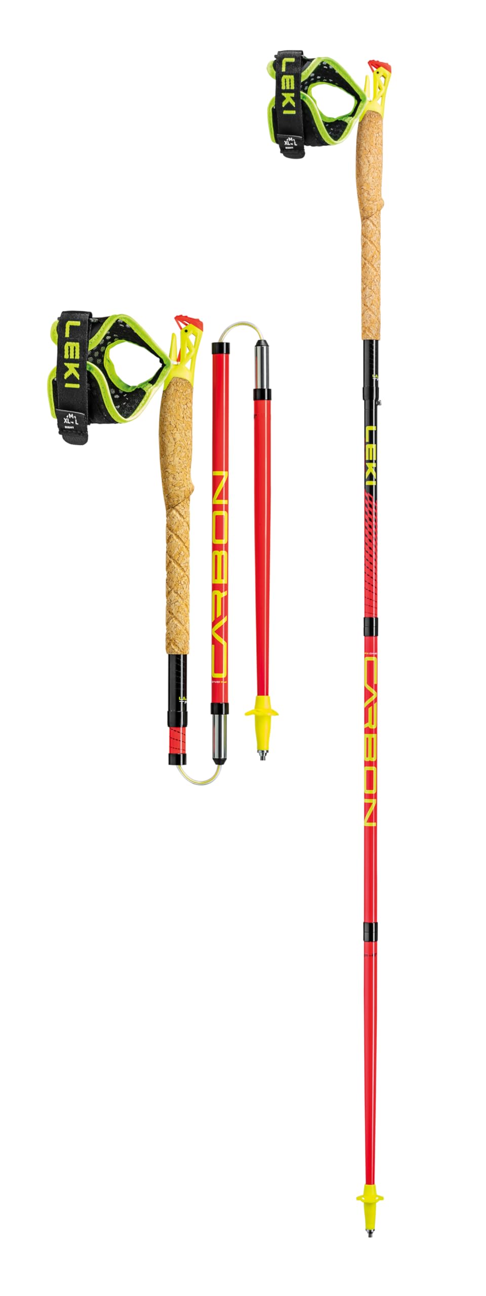 LEKI Ultratrail FX.One Trailrunningstöcke 110 cm bright red-black-neonyellow, 110 cm bright red-blac