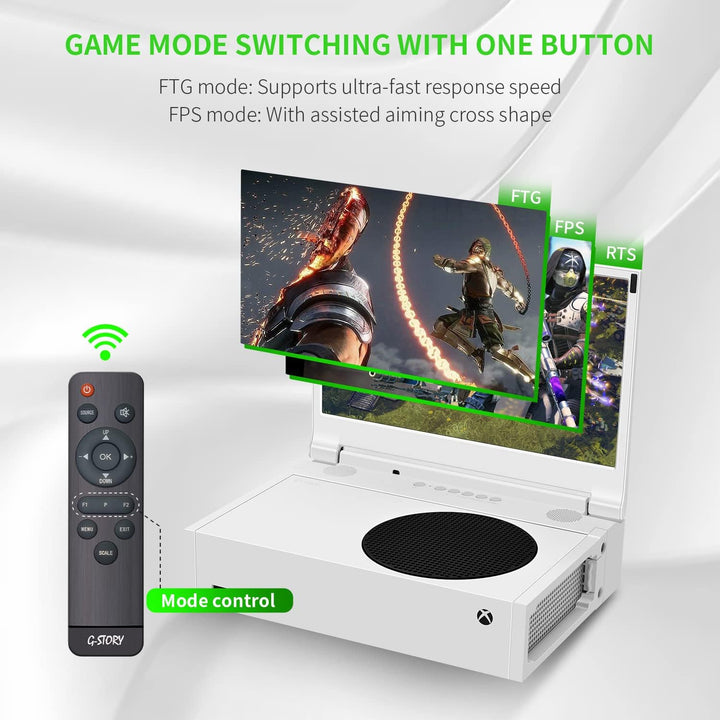 G-STORY 12,5” Portable Monitor für Xbox Series S, 1080P IPS Tragbarer Screen mit Dual Speakers, HDMI