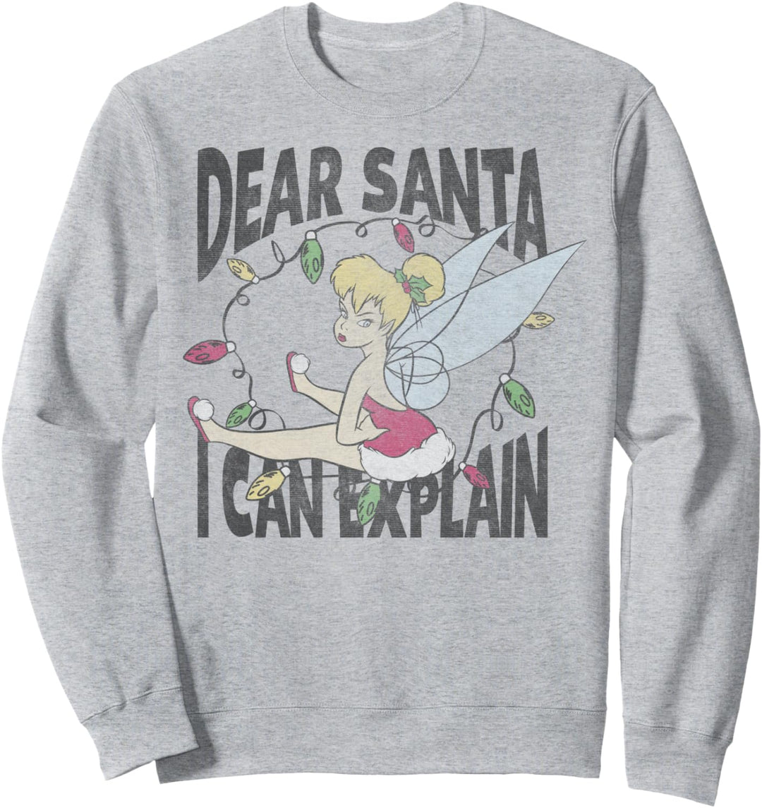 Disney Peter Pan Weihnachten Tinker Bell Santa I Can Explain Sweatshirt