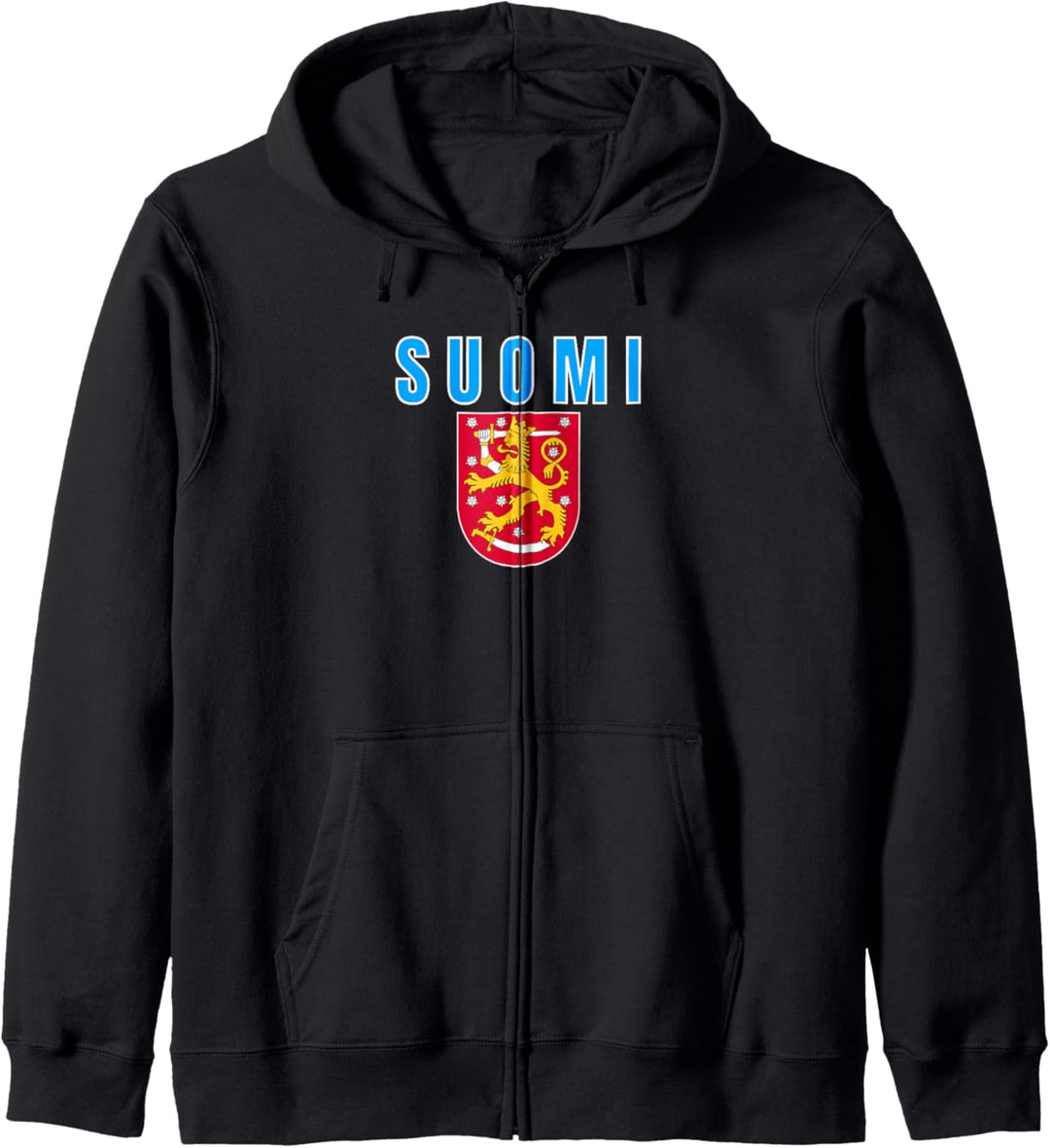 Suomi Finnland Finnisches Wappen Kapuzenjacke