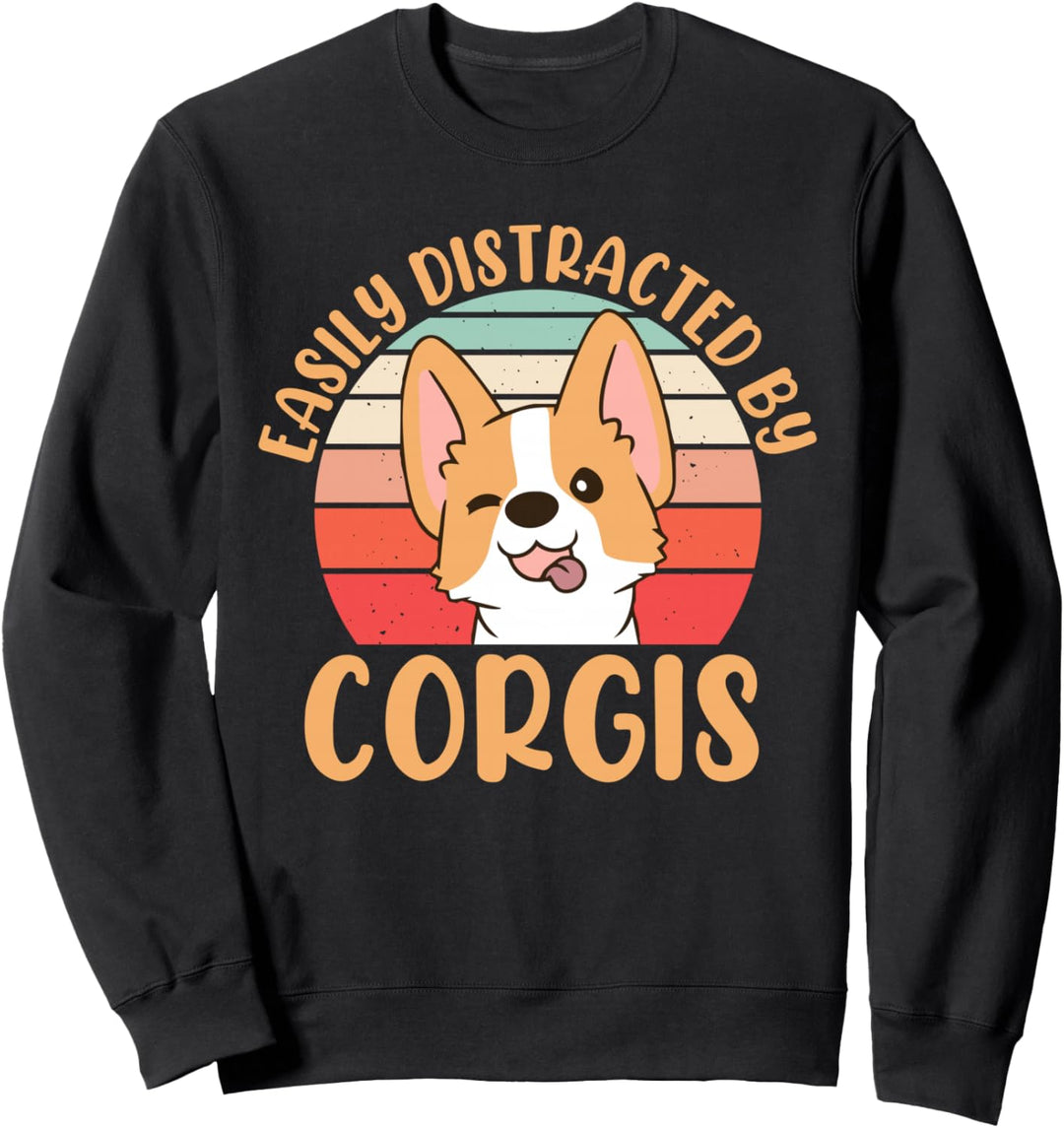 Easily Distracted By Corgis Sweatshirt