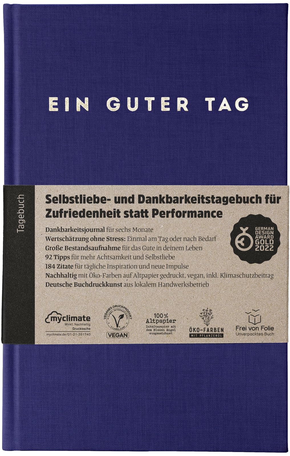 Ein guter Tag, Selbstliebe- und Dankbarkeitstagebuch. Nur 5-6 Minuten am Tag. Für Dankbarkeit, Achts