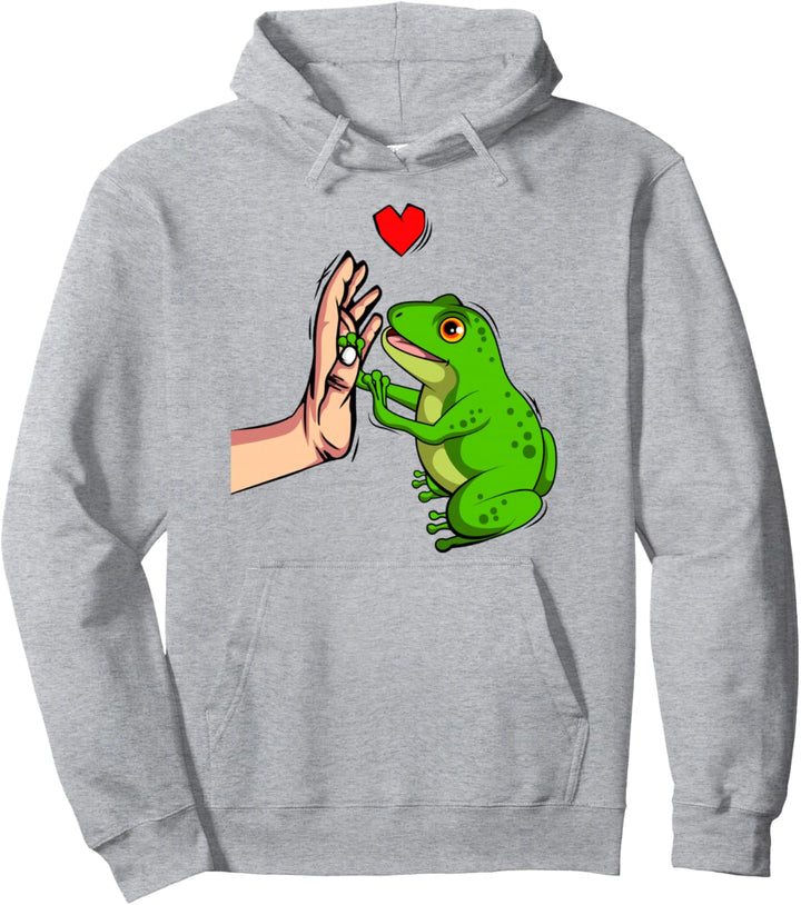 Frosch Liebe Frösche Damen Kinder Mädchen Pullover Hoodie