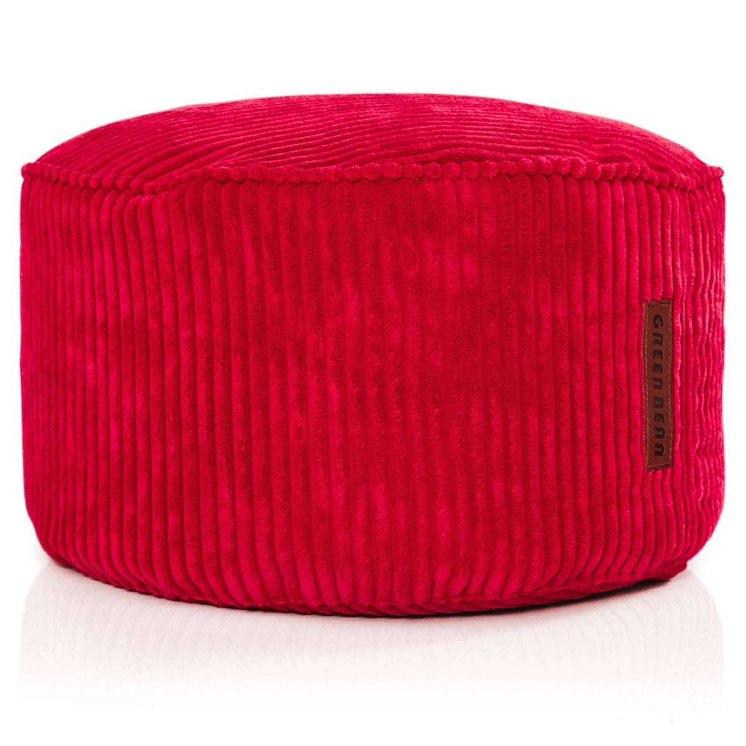 Green Bean® Indoor Sitzhocker Pouf 45x25cm EPS-Perlen Füllung & Cordstoff Kuschelig Weich Waschbar -