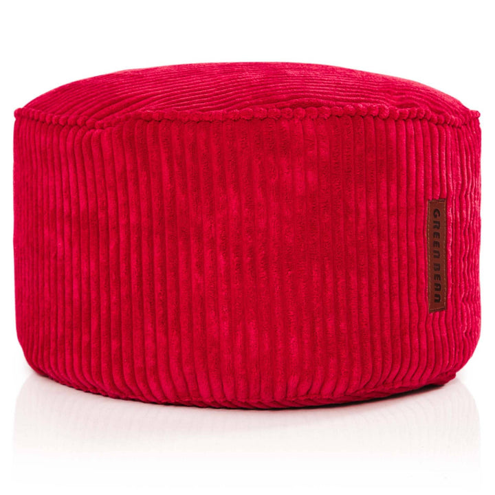 Green Bean® Indoor Sitzhocker Pouf 45x25cm EPS-Perlen Füllung & Cordstoff Kuschelig Weich Waschbar -