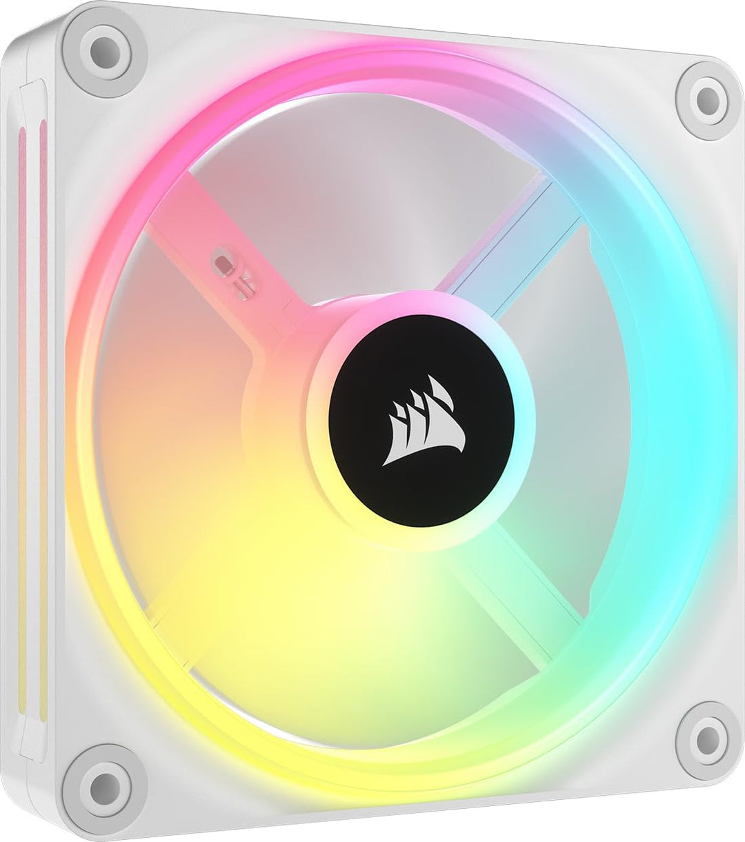 Corsair iCUE LINK QX120 RGB 120mm Magnetic Dome RGB Lüfter - Weiss Nur Fans Einfach (120mm) Weiss, N