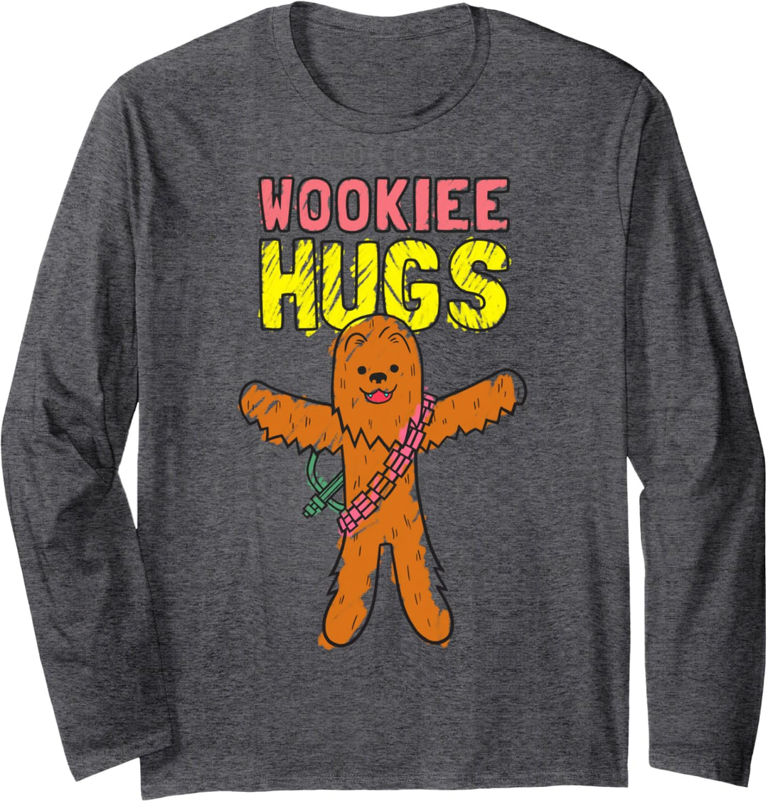 Star Wars Chewie Wookie Hugs Drawing Langarmshirt