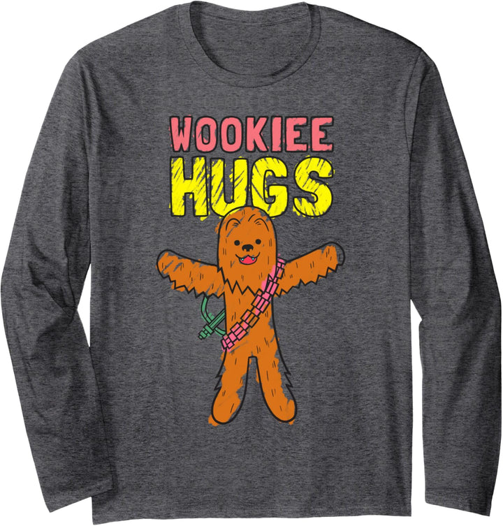 Star Wars Chewie Wookie Hugs Drawing Langarmshirt