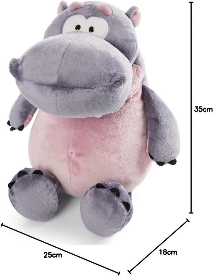 NICI Kuscheltier Nilpferd DJ Nilbert 35cm – Nachhaltiges Plüschtier Nilpferd für Mädchen, Jungen & B