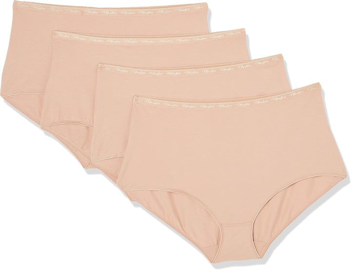Playtex Slip für Damen, Maxi, Bio-Baumwolle, Ultra-Comfort x4 M Skin, M Skin