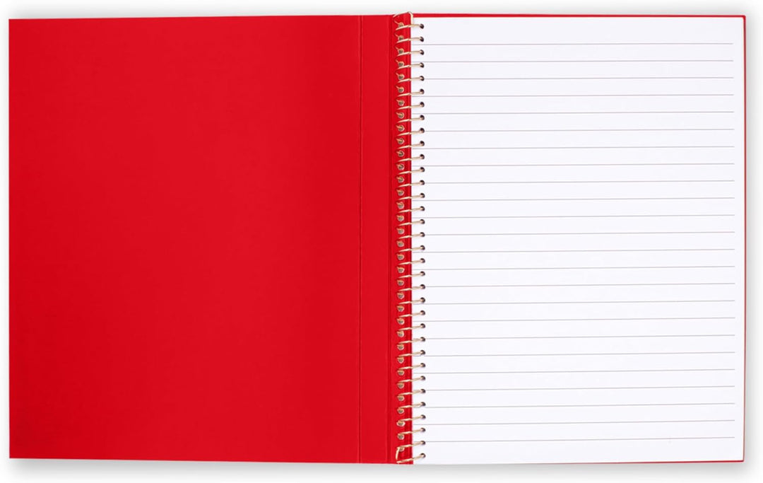 kate spade new york Kleines verdecktes Spiralnotizbuch, 21 x 17,1 cm, Tagebuch, Notizbuch mit 112 li