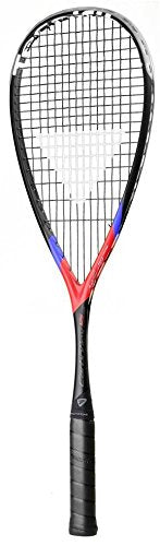 Tecnifibre 12CAR125SG Carboflex 125 X-Speed Squashschläger Schwarz, Rot, Blau mit 3/4 Hülle