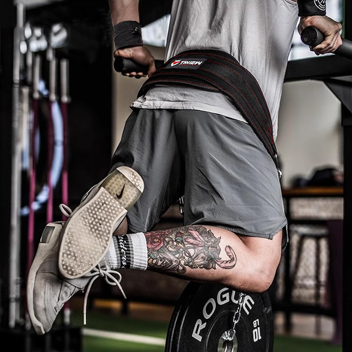 TAVIEW Dip Gürtel mit Kette Gewichteter Gürtel für Pullups mit Heavy Duty Dip Gürtel mit Kette Schwa