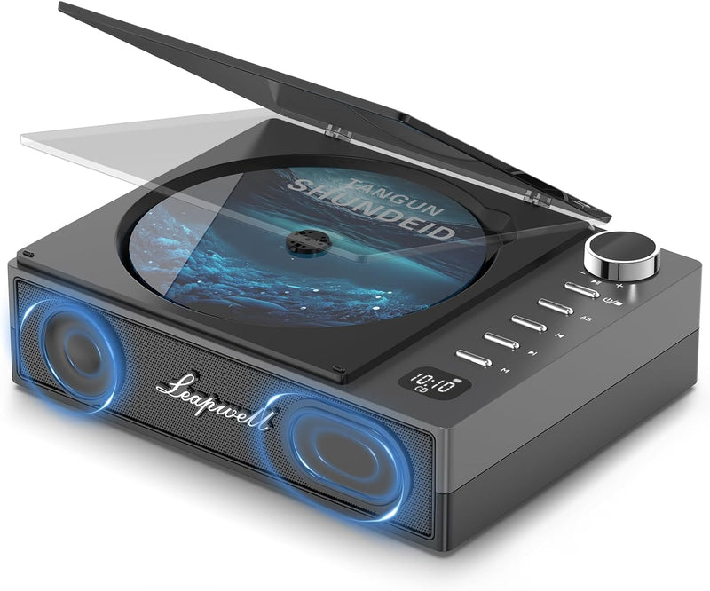 CD Player Tragbar, Leapwell Tragbarer CD Player Bluetooth mit Lautsprecher, Portable CD Player Kinde